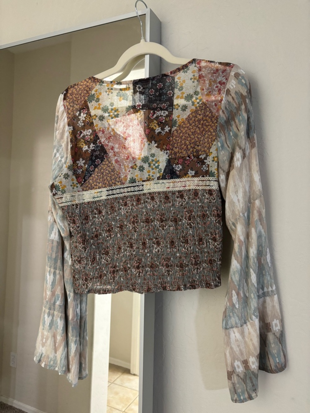 Boho Bell Sleeve Top - Picture 3 of 5